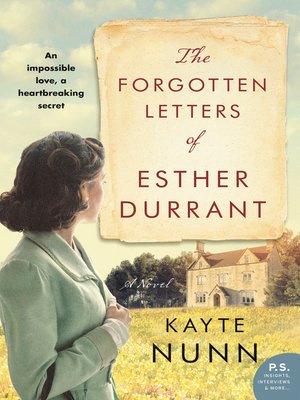 cover image of The Forgotten Letters of Esther Durrant